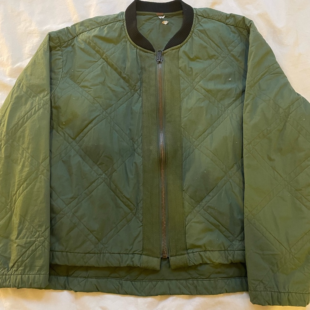 Green bomber jacket